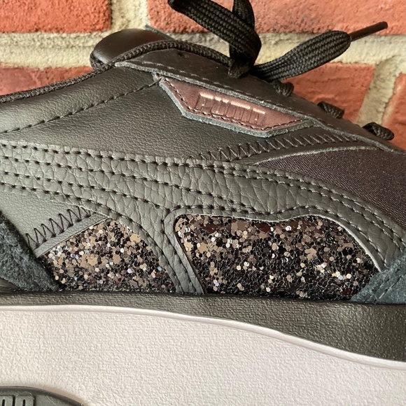 Puma Cruise Rider Lifestyle Black Sneakers Women’s 8.5 NEW - Picture 5 of 11